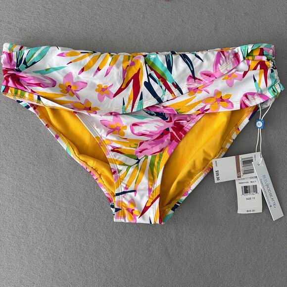 Bleu Rod Beattie Other - Bleu Rod Beattie Beachy Keen Tropical Bikini Swim Bottom Womens Sz 12